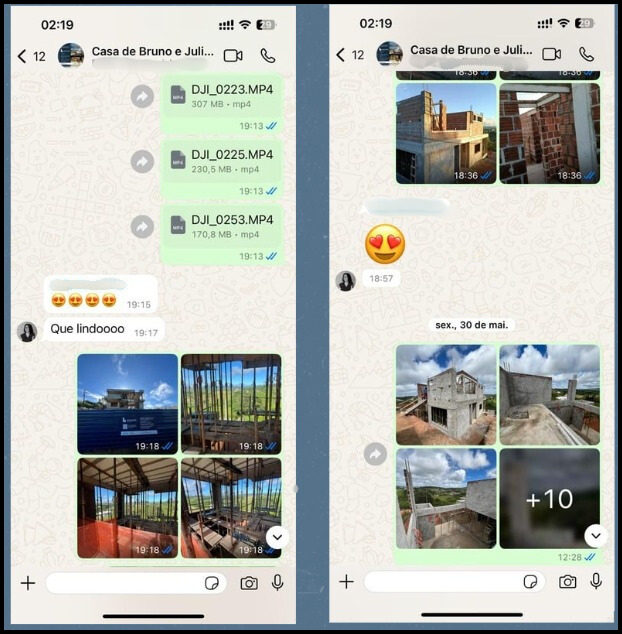 Registros de obra - diário fotográfico